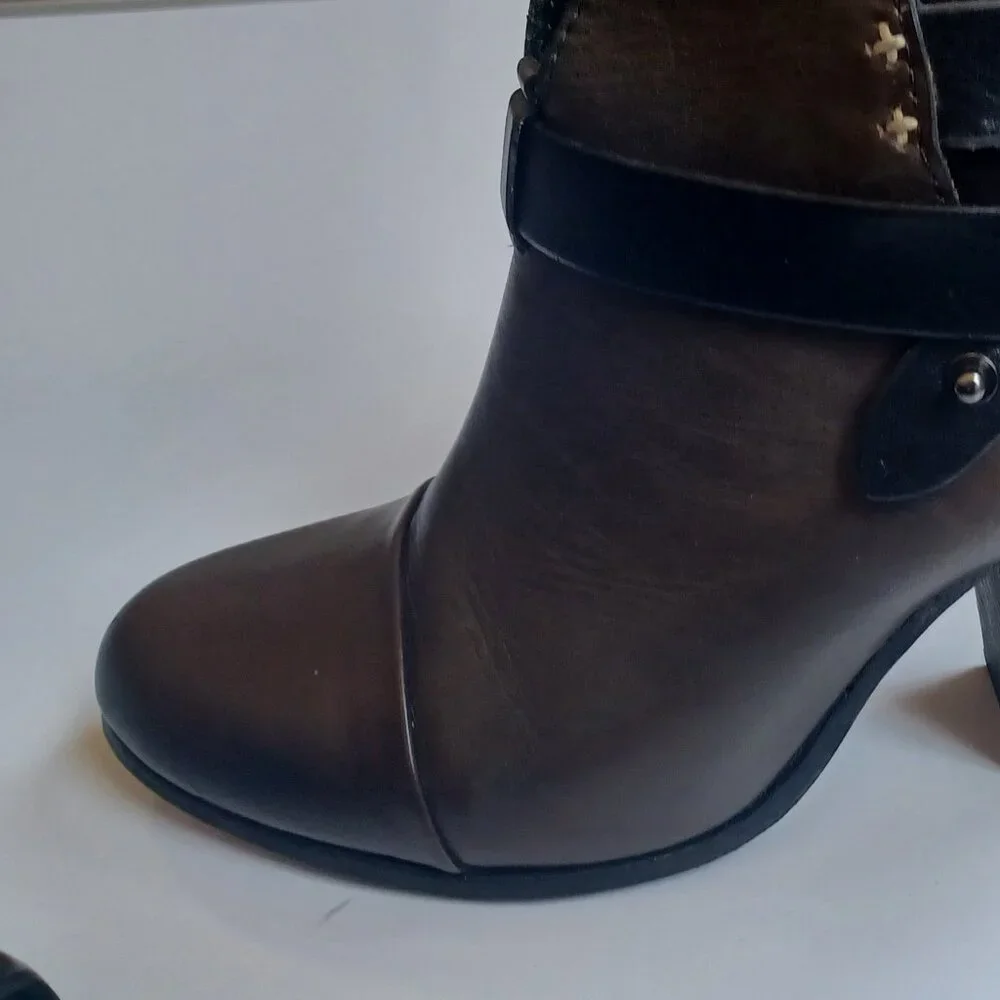 Rag & Bone Leather Harrow Ankle Bootie